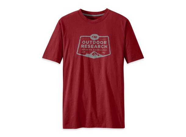 OR Bowser Tee Rød S Vintage t-skjorte i økologisk bomull.